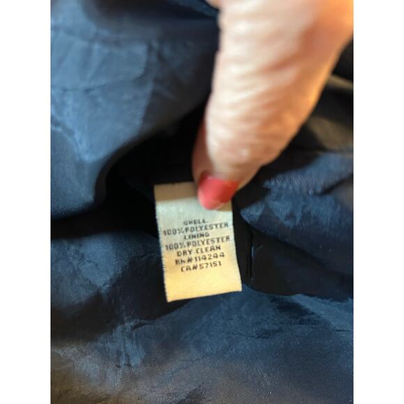 Eliza J Navy Polka Dot Halter Dress - Size 4 - Picture 10 of 13